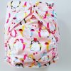One Size Pocket luier pinguin minky